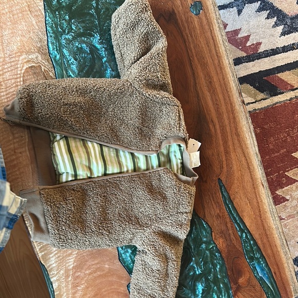First Impressions Green and Brown Puffer Coat - Picture 1 of 4